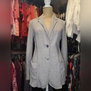 J Jill Fun Casual Sweatshirt Gray Colored Blazer